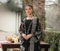 black embroidery