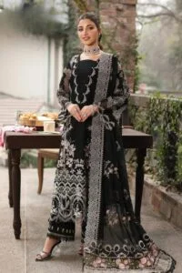 black embroidery